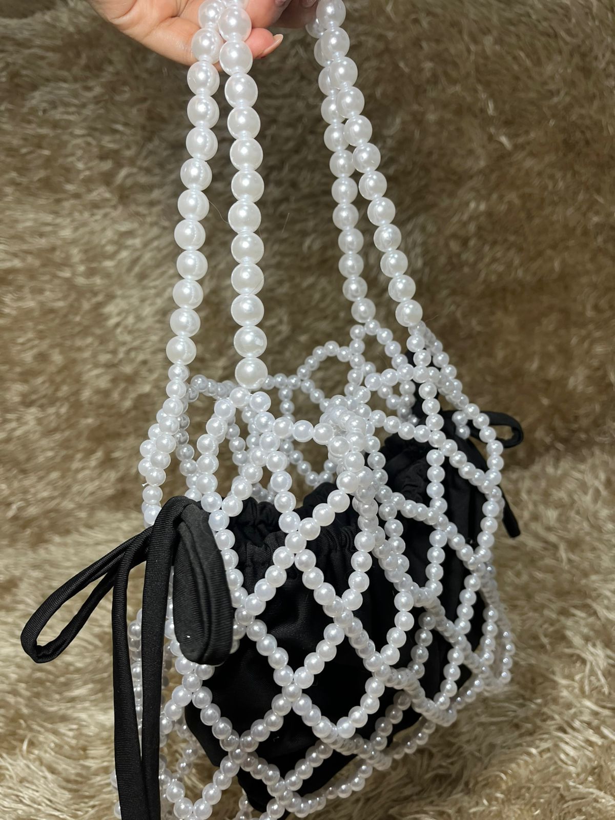 Bolso de perlas (lateral)